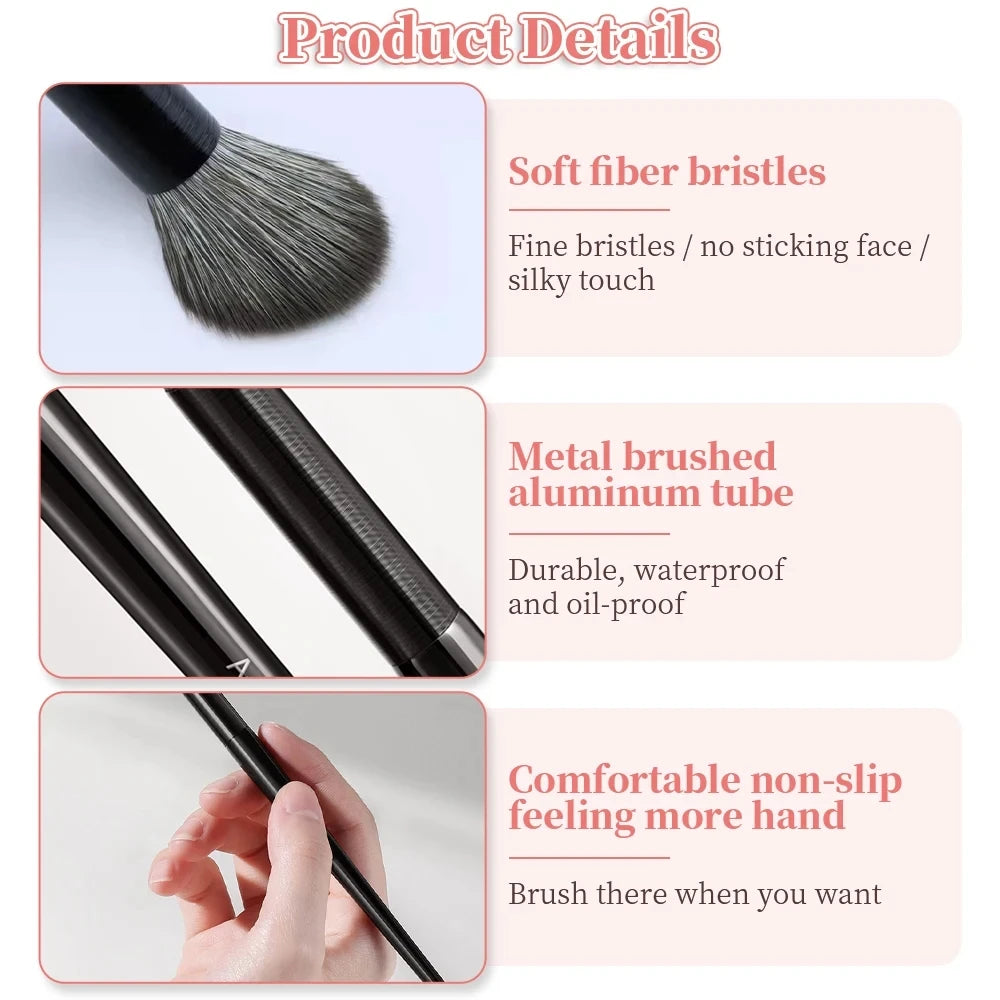 4Pcs Nose Shadow Brush Angled Contour Makeup Brushes Face Nose Silhouette Eyeshadow Cosmetic Blending Concealer Makeup Tools Set