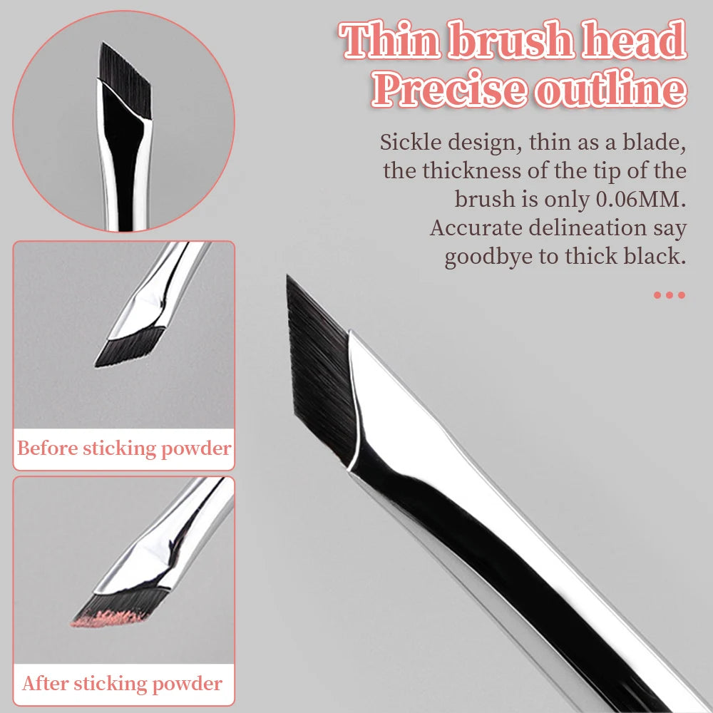 4Pcs Nose Shadow Brush Angled Contour Makeup Brushes Face Nose Silhouette Eyeshadow Cosmetic Blending Concealer Makeup Tools Set