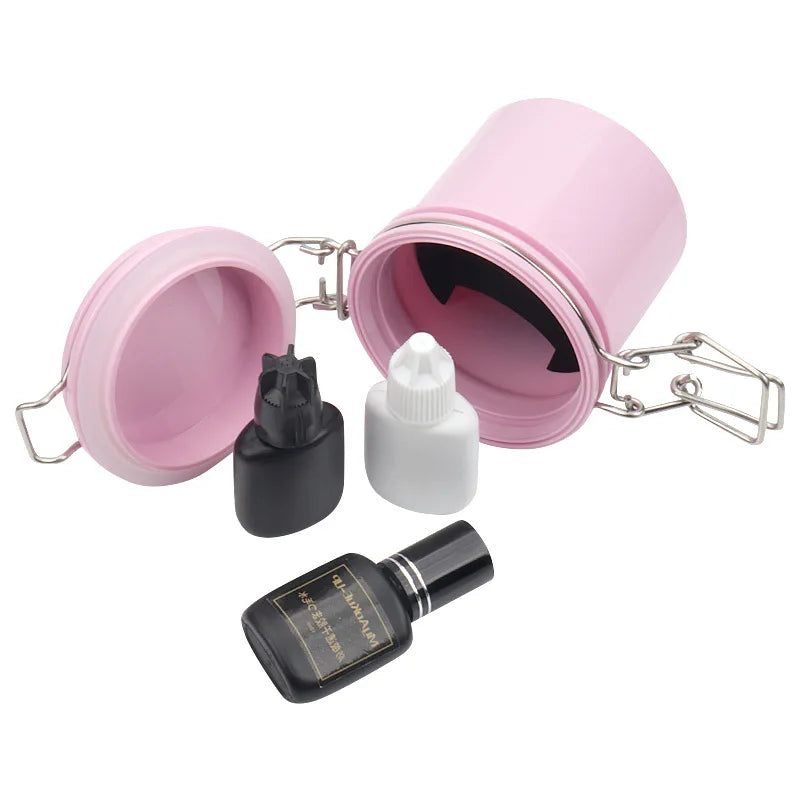 Eyelash Glue Storage Tank Container Individual Eyelash Extension Adhesive Stand Storage Jar Grafting Lashes Women Makeup Tools