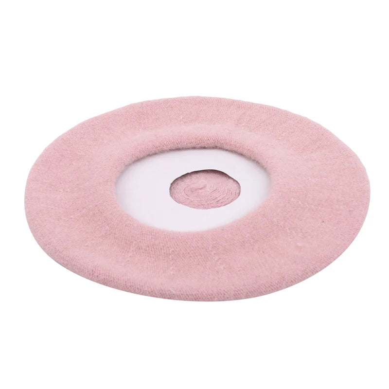 Fashion Baby Beret Hat for Girls Wool Vintage Children Beanies Cap Kids Painter Hats Toddler Candy Color Hair Accessories