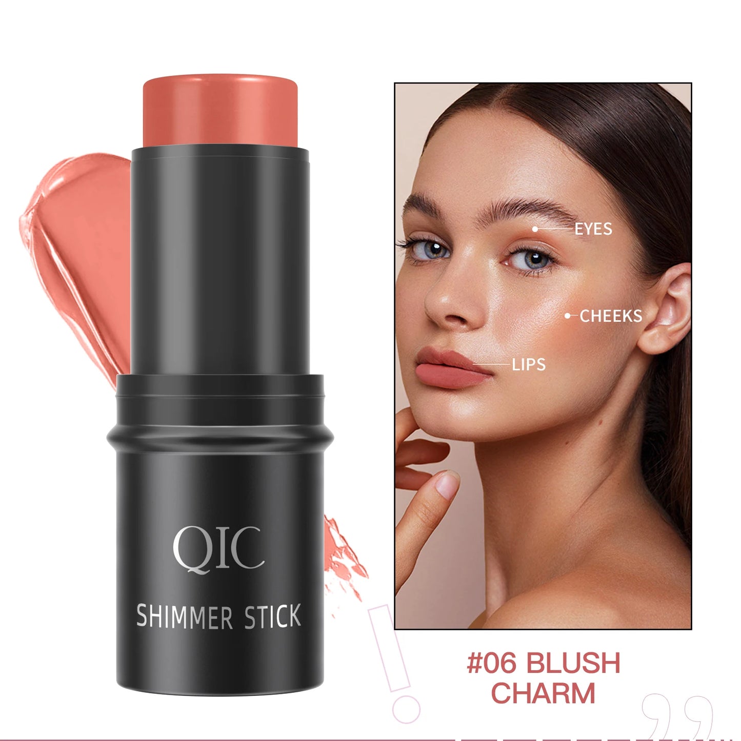 Glitter Highlighter Bronzer Contour Stick For Face Blush Shimmer Powder Creamy Makeup Cosmetics