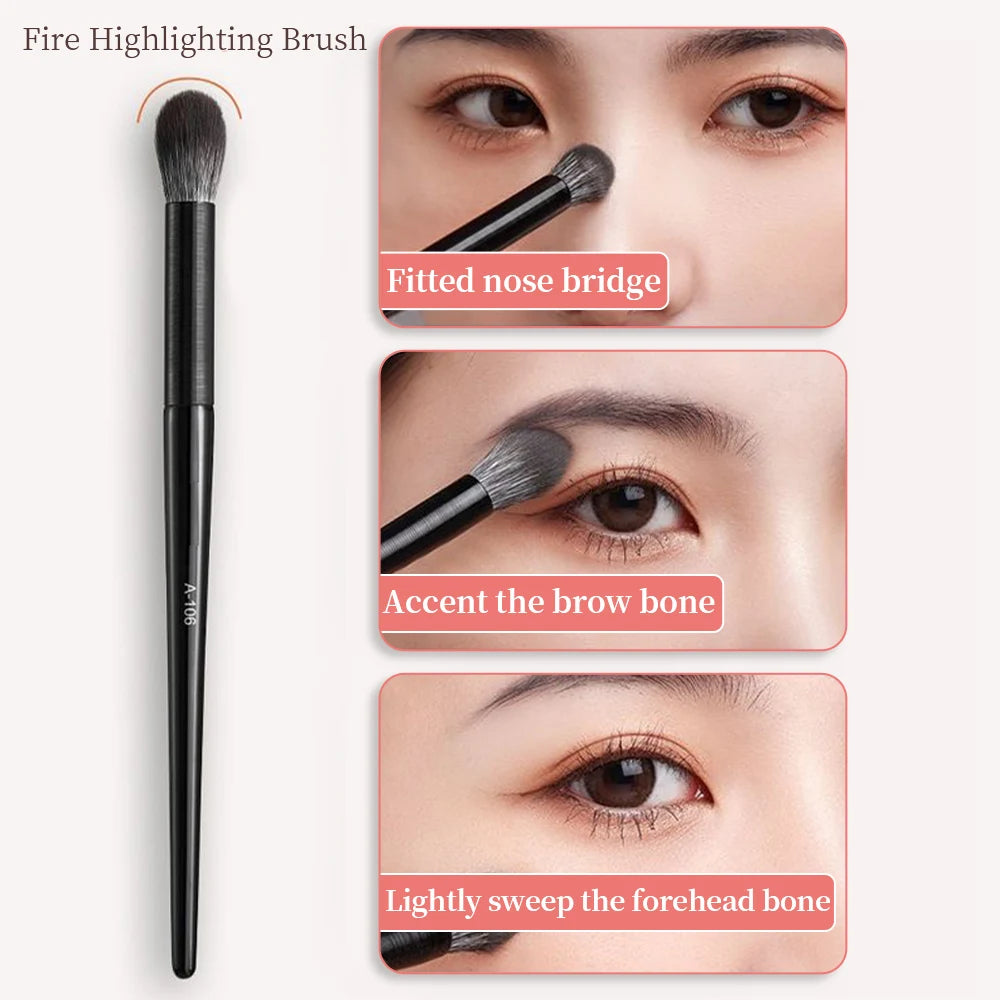 4Pcs Nose Shadow Brush Angled Contour Makeup Brushes Face Nose Silhouette Eyeshadow Cosmetic Blending Concealer Makeup Tools Set
