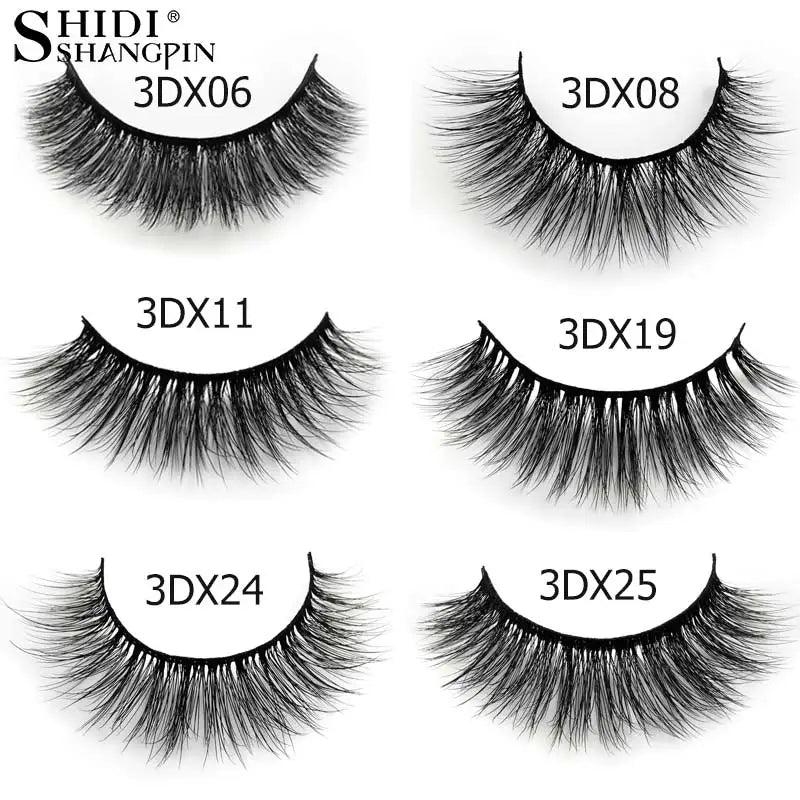 SHIDISHANGPIN Eyelashes Mink Eyelashes Natrual Long Lashes 100% Cruelty Free Mink False Lashes Reasuble High Quanlity Makeup